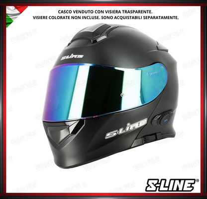 CASCO MODULARE - S-LINE DUAL FACE S550 BTH BLUETOOTH NERO OPACO + PINLOCK