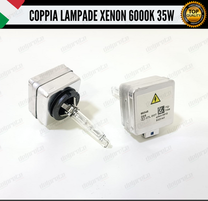 XENON D8S X2 LAMPADE XENON BI-XENON 6000K BIANCO GHIACCIO FARI XENON BI-XENO