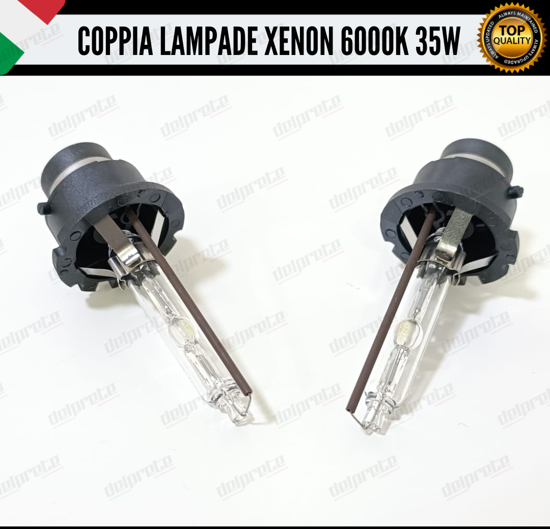 X2 COPPIA LAMPADE D2S XENON FARI BI-XENON LUCE 6000K BIANCO GHIACCIO 35W CANBUS