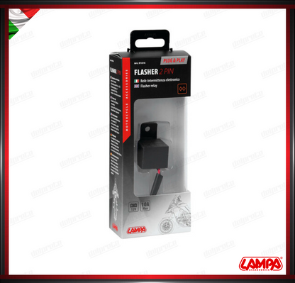 FLASHER LAMPA INTERMITTENZA PER FRECCE LED RELE' PLUG&PLAY - 12V 10A - KAWASAKI / YAMAHA / HONDA