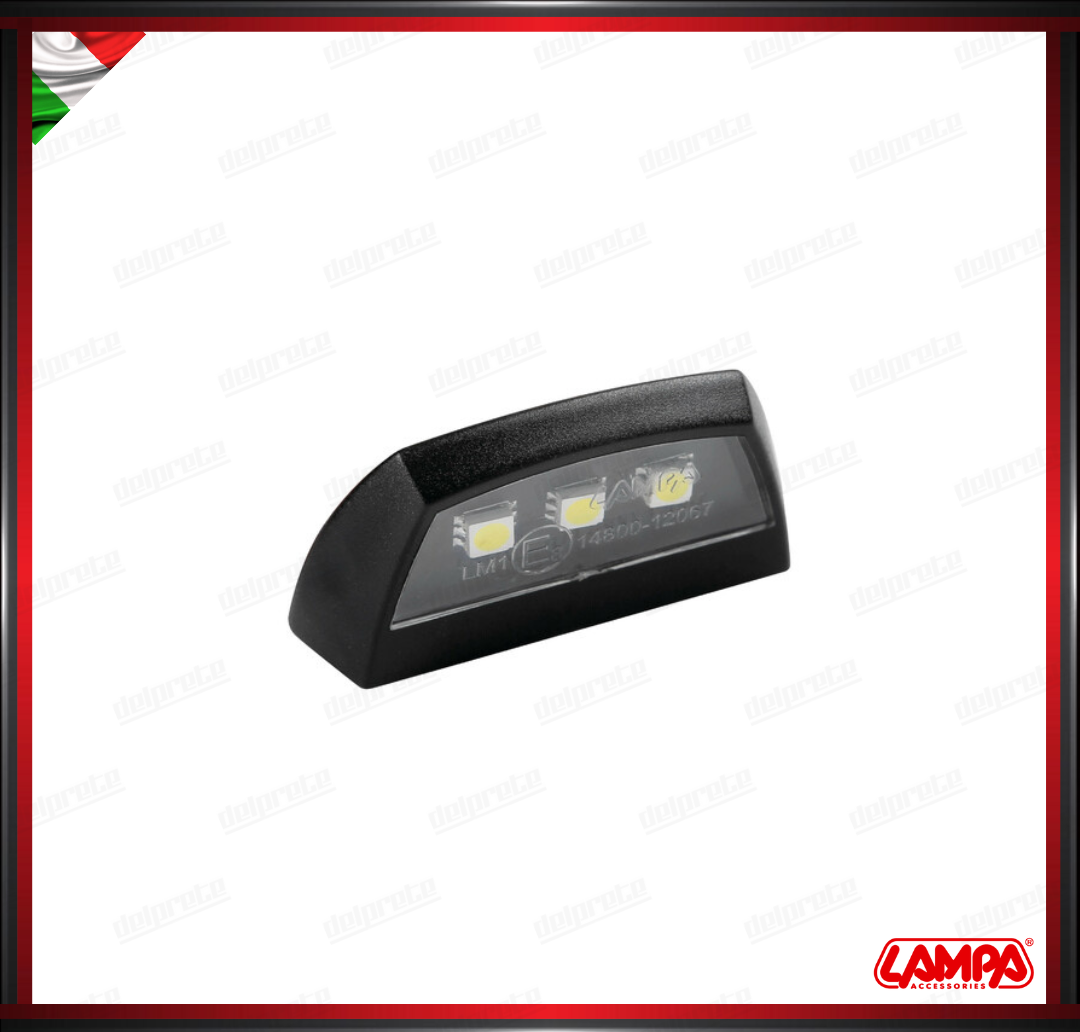 A-ION LUCE TARGA 3 LED SMD BIANCO LAMPA 12V UNIVERSALE OMOLOGATO