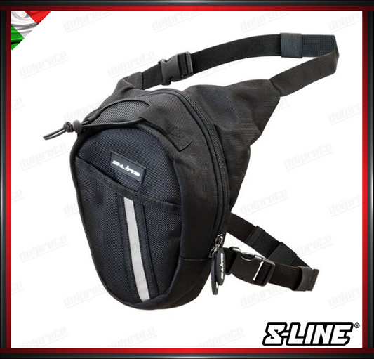 S-LINE MARSUPIO DA GAMBA BORSELLO TASCHE E ZIP CINGHIE REGOLABILI