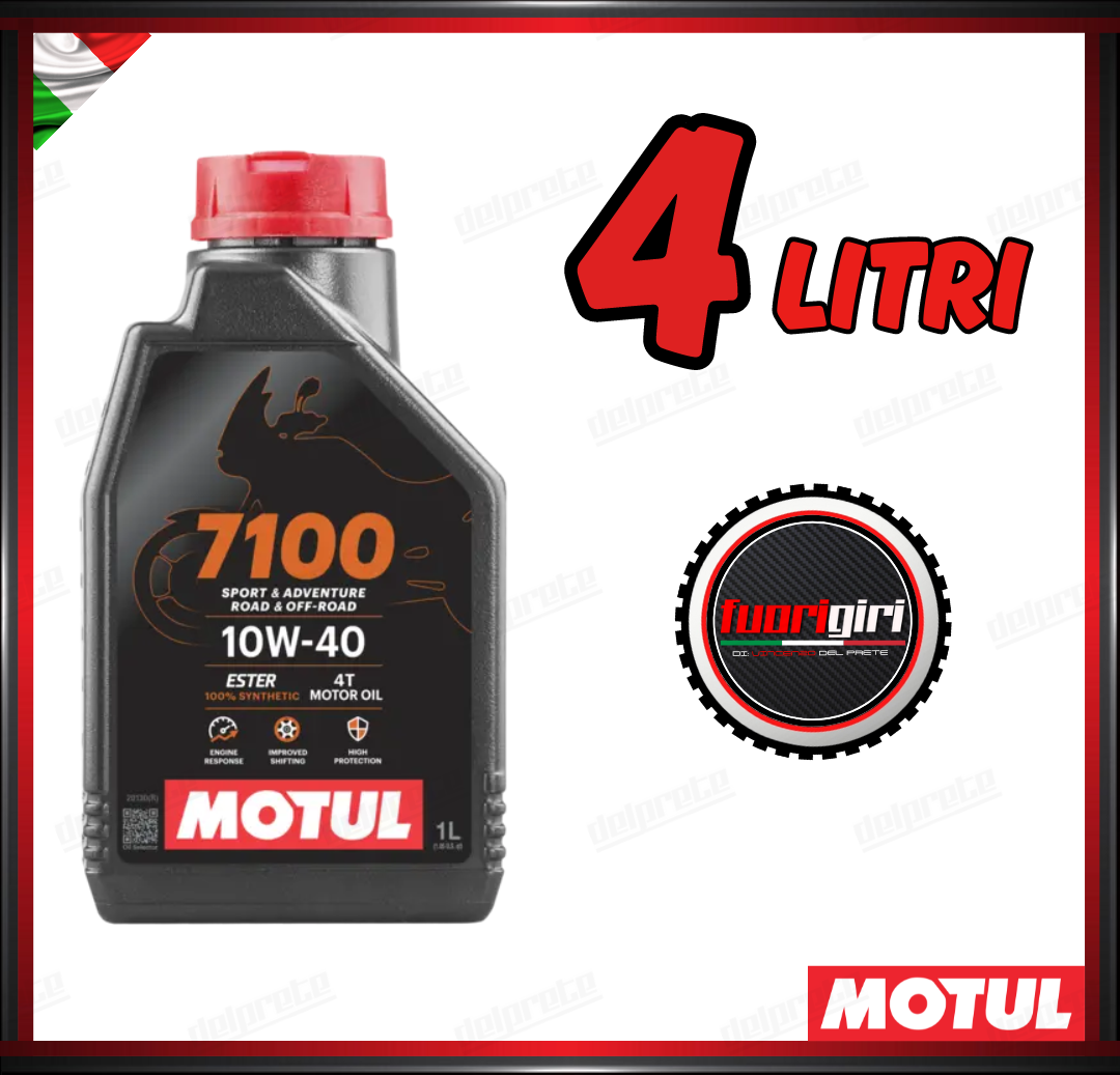 4 LT OLIO MOTORE MOTO MOTUL 7100 10W-40 4 TEMPI