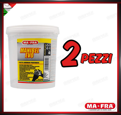 MAFRA - MANIBEL EVO 1KG PASTA LAVAMANI ALLA GLICERINA CON ABRASIVO PER MECCANICI