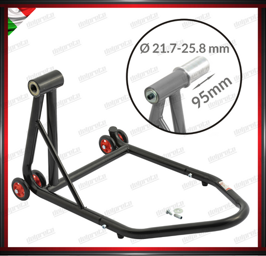 CAVALLLETTO ALZA MOTO POSTERIORE MONOBRACCIO CON PERNO DA 21.7 25.8 MM DUCATI