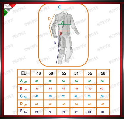 TUTA IN PELLE MOTO DIVISIBILE 2 PEZZI IN PELLE PIENO FIORE CON PROTEZIONI CE NERO E BLU