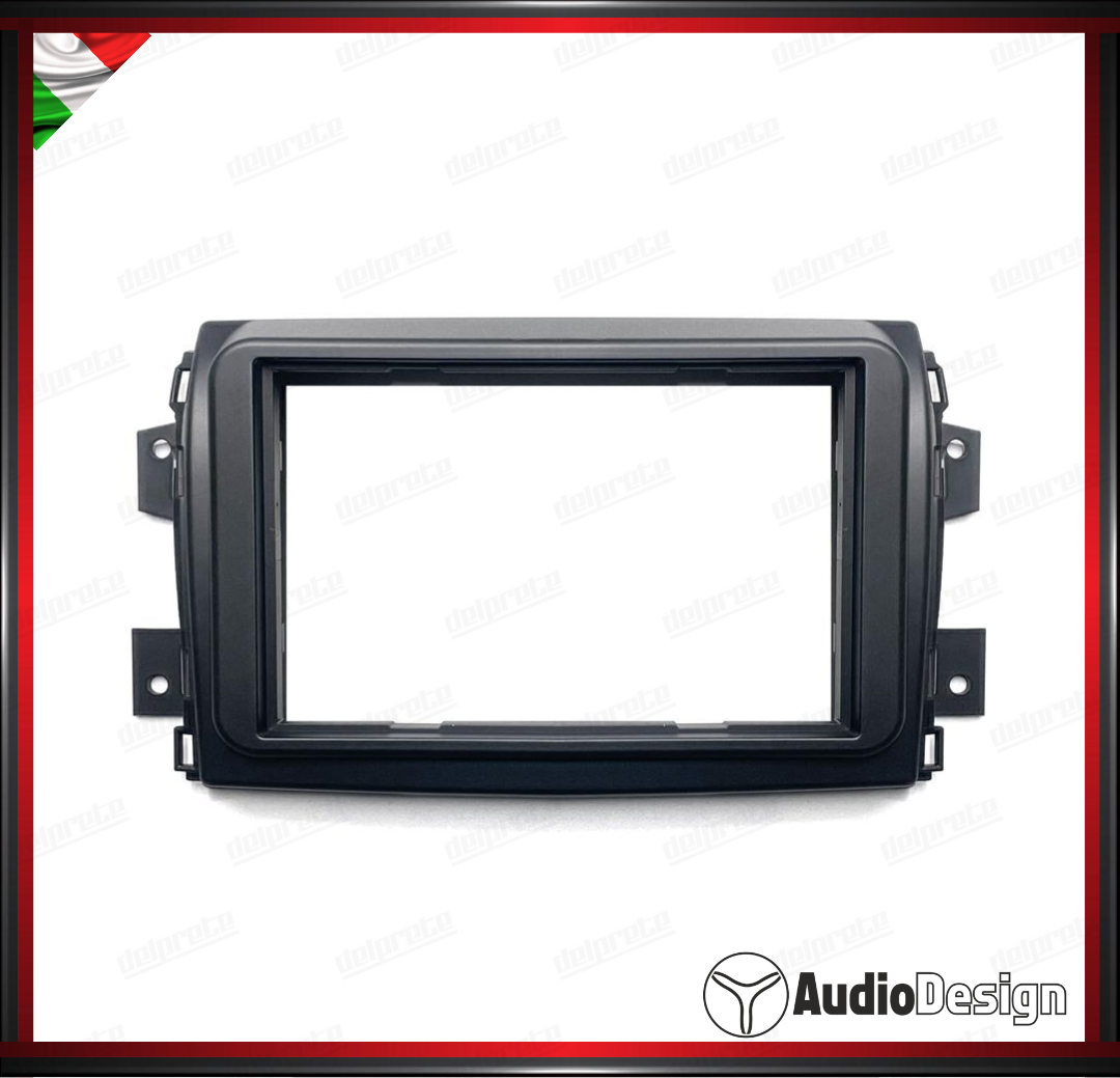 MASCHERINA ISO/2DIN KIT MONTAGGIO AUTORADIO FIAT DUCATO 8 (290) 2020> NERO - AUDIODESIGN