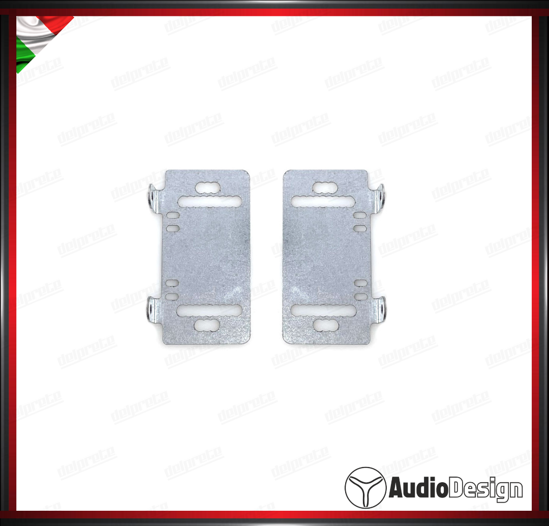 MASCHERINA 2DIN KIT MONTAGGIO AUTORADIO FIAT DUCATO 7 2018> NERO - AUDIODESIGN