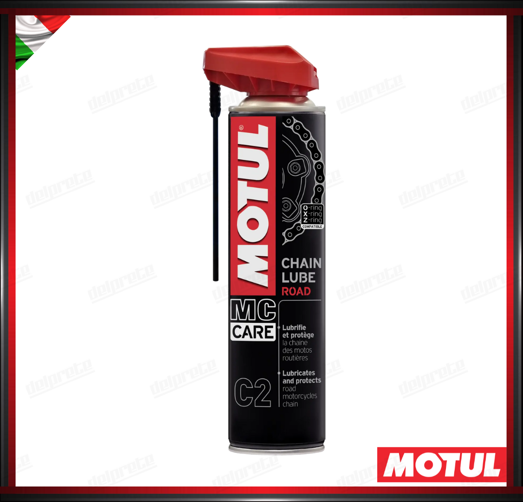 LUBRIFICANTE CATENA MOTUL MC CARE C2 CHAIN LUBE ROAD 0.400L (X-RING, O-RING, Z-RING)