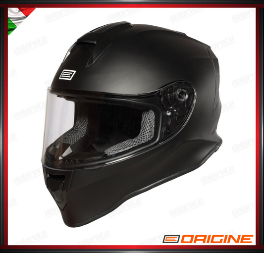 CASCO INTEGRALE - ORIGINE DINAMO SOLID BLACK MATT NERO OPACO - ECE 2206