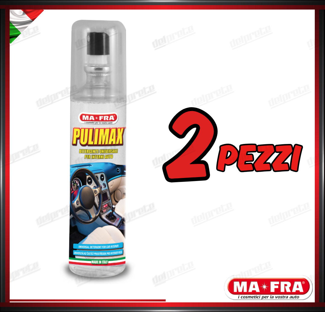 MAFRA - PULIMAX DETERGENTE INTERNI PULITORE UNIVERSALE TESSUTI PLASTICHE PELLE 150ML