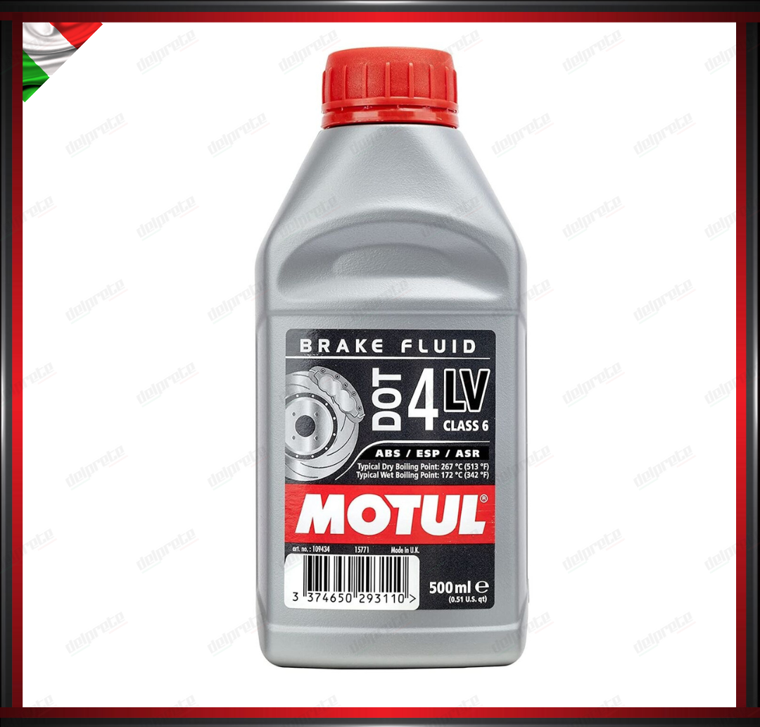 OLIO LIQUIDO FRENI MOTUL DOT 4 LV 100% SINTETICO 0,500 L SISTEMI ESP, ABS, ARS