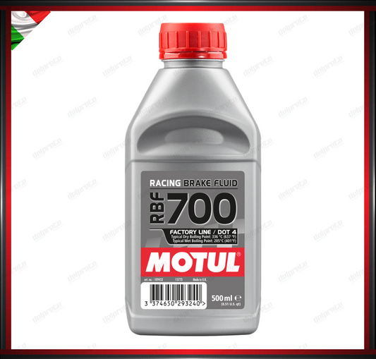 OLIO LIQUIDO FRENI MOTUL RBF 700 FACTORY LINE 100% SINTETICO 0,500  (336 GRADI)