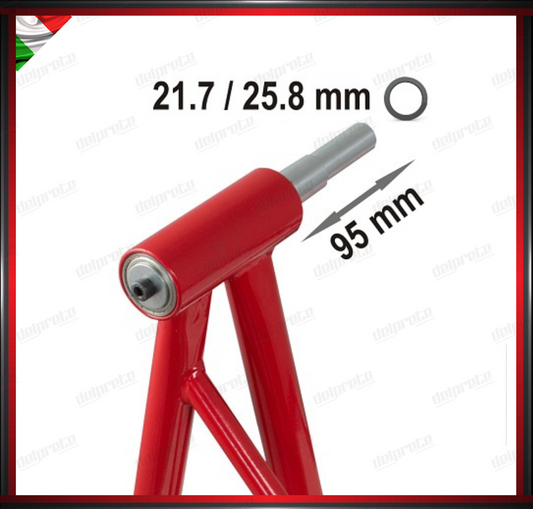 ADATTATORE PERNO CAVALLETTO MOTO MONOBRACCIO DA 21.7 25.8 MM DUCATI