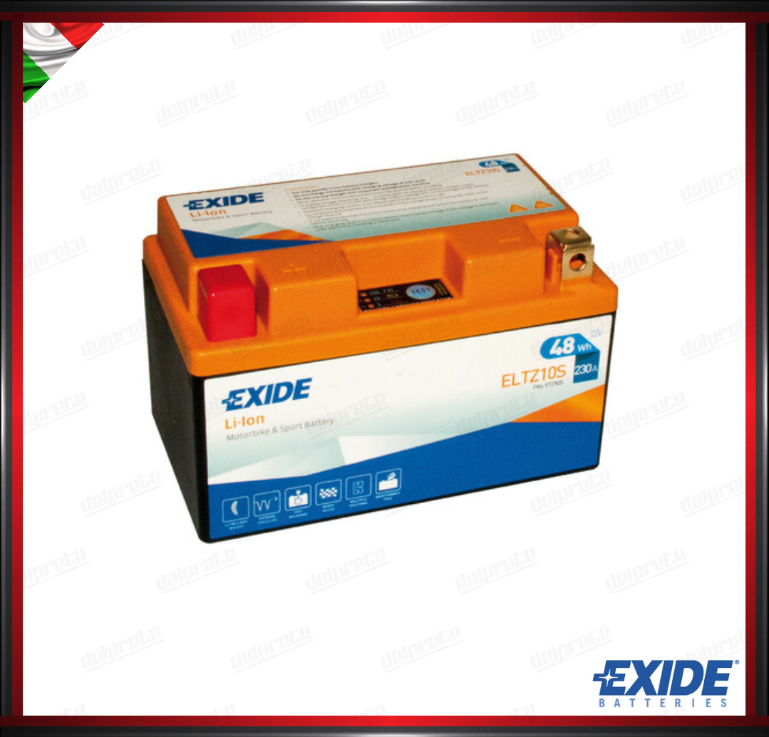 EXELTZ10S BATTERIA 12V - EXIDE BIKE LI-ION LIFEPO4 - 48 Wh - 230 A -  IONI DI LITIO 150x87x93 mm