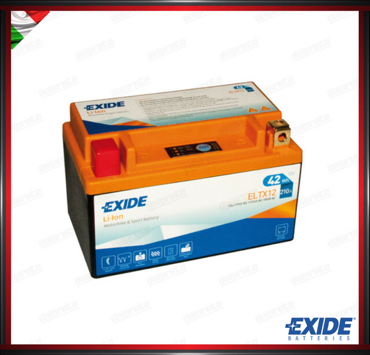 EXELTX12 BATTERIA 12V - EXIDE BIKE LI-ION LIFEPO4 - 42 Wh - 210A - IONI DI LITIO 150x87x93 mm