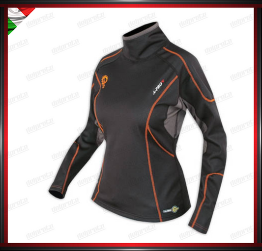 MAGLIA TERMICA DONNA SOTTOTUTA SOTTOGIACCA MOTO TESSUTO HOT LIFE COTONE E POLIESTERE