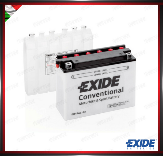 EXEB16ALA2 BATTERIA MOTO SCOOTER - 16 Ah - 175 A EXIDE BIKE CONVENTIONAL 205x70x165 mm