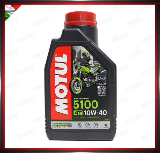 OLIO MOTORE MOTO MOTUL 5100 10W-40 4 TEMPI 1 LITRO