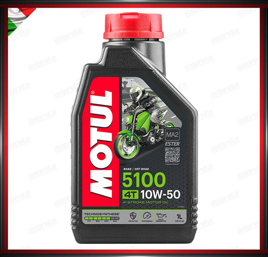 OLIO MOTORE MOTO MOTUL 5100 10W-50 4 TEMPI 1 LITRO