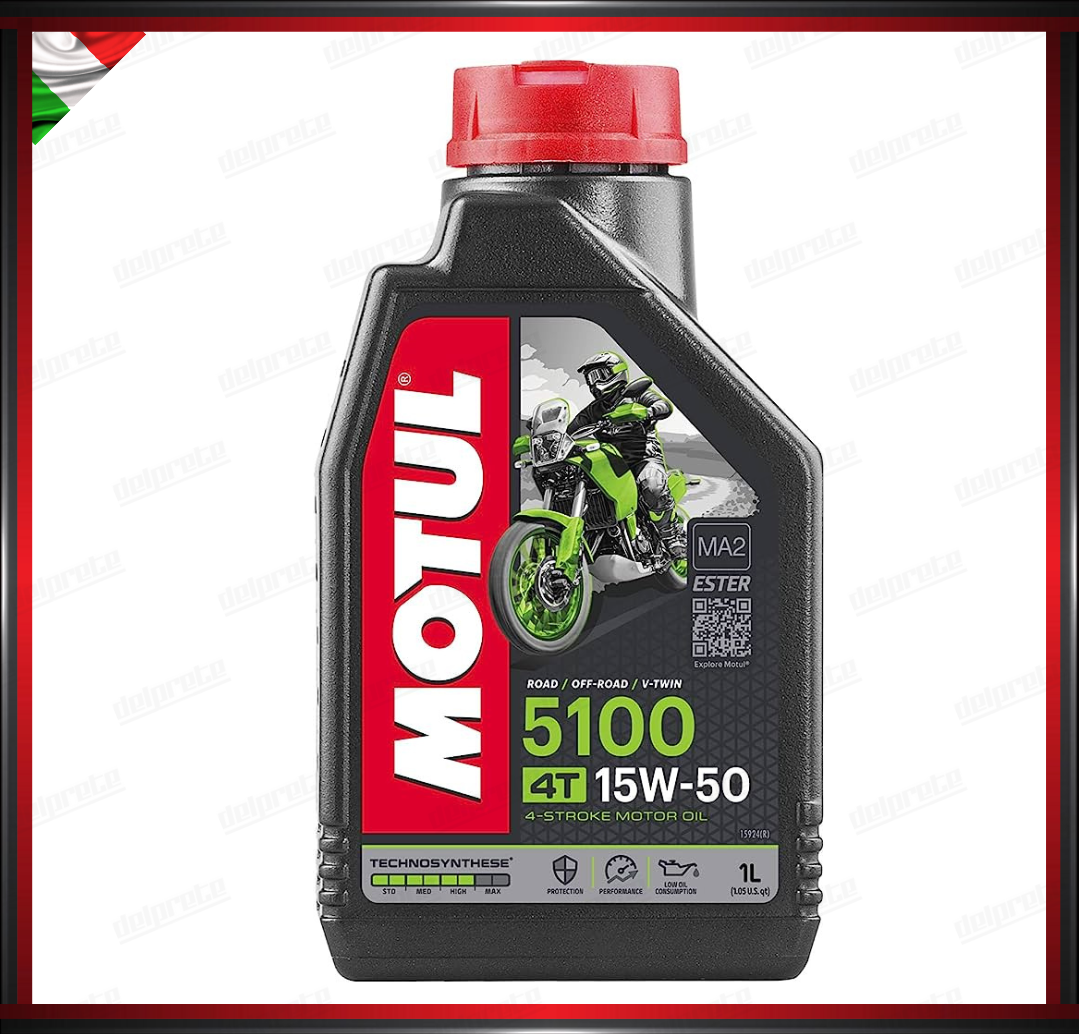 OLIO MOTORE MOTO MOTUL 5100 15W-50 4 TEMPI 1 LITRO