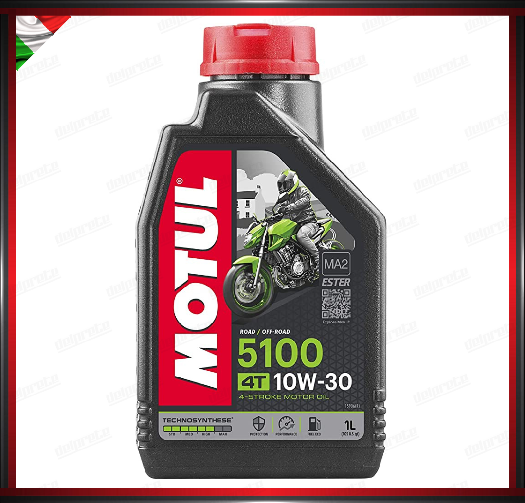 OLIO MOTORE MOTO MOTUL 5100 10W-30 4 TEMPI 1 LITRO