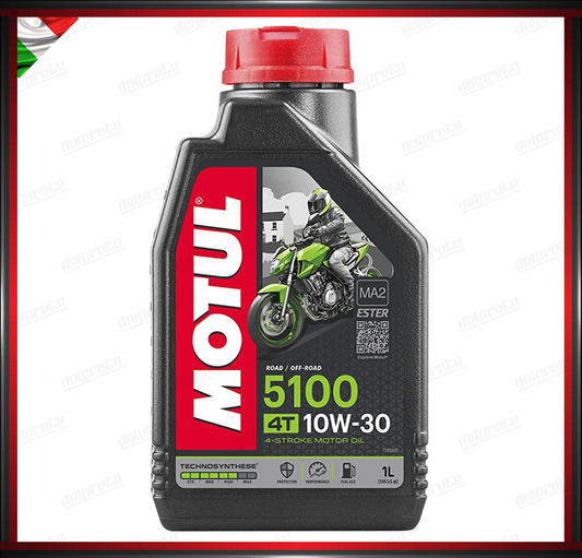 OLIO MOTORE MOTO MOTUL 5100 10W-30 4 TEMPI 1 LITRO