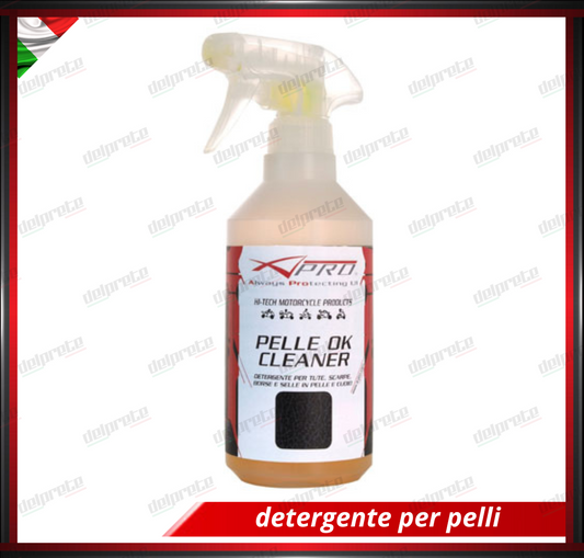 PULITORE 500 ML DETERGENTE PER PELLE GIACCHE MOTO PANTALONI INTERNI AUTO