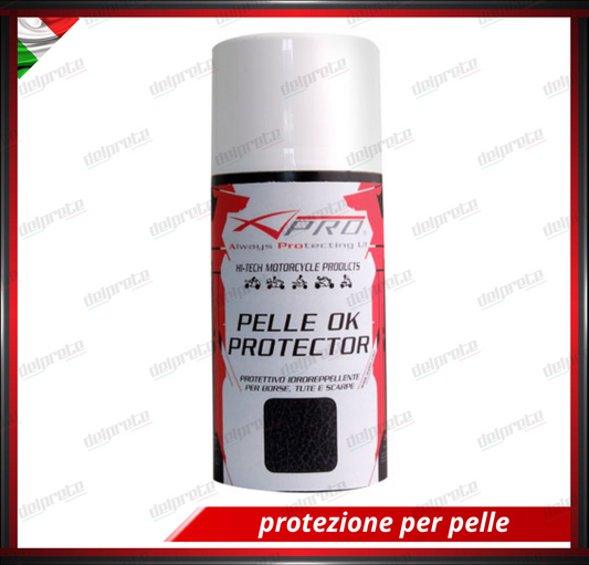 DETERGENTE 300 ML SPRAY DI PROTEZIONE ABITI IN PELLE GIACCHE PANTALONI MOTO INTERNI AUTO