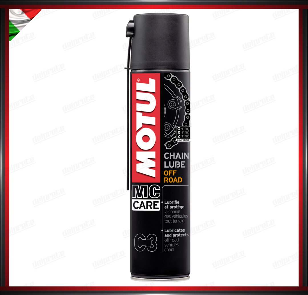 LUBRIFICANTE CATENA MOTUL MC CARE C3 CHAIN LUBE OFF ROAD 0.400L (X-RING, O-RING, Z-RING)