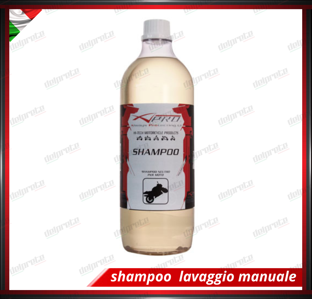 SHAMPOO 1 LITRO DETERGENTE UNIVERSALE LAVAGGIO MANUALE MOTO AUTO CAMION