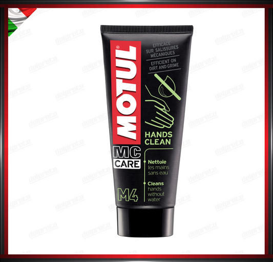 PULITORE MANI MOTUL MC CARE M4 HANDS CLEAN 0.100L PASTA LAVAMANI SENZA USO DI ACQUA