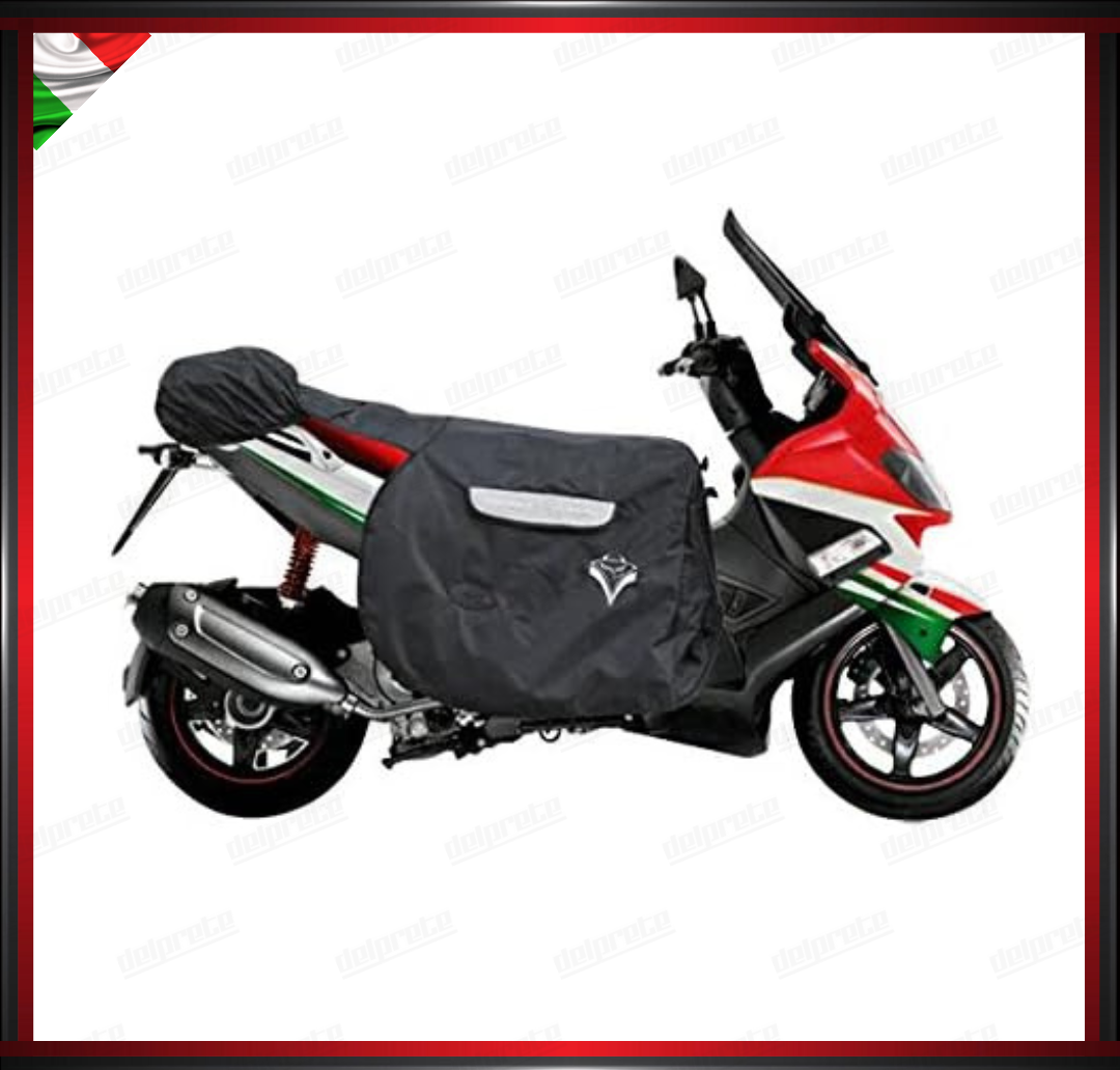 COPRIGAMBE MAXI SCOOTER TERMOSCUDO UNIVERSALE TERMICO IMPERMEABILE NERO UNIVERSALE