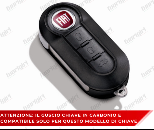 COVER GUSCIO CHIAVE SILICONE NERO 500 FIAT ABARTH LANCIA PUNTO PANDA BRAVO STILO