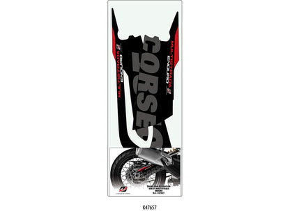 SET ADESIVI DUCATI MULTISTRADA ENDURO FORCELLONE ANTIGRAFFIO - GRAFICA CORSA