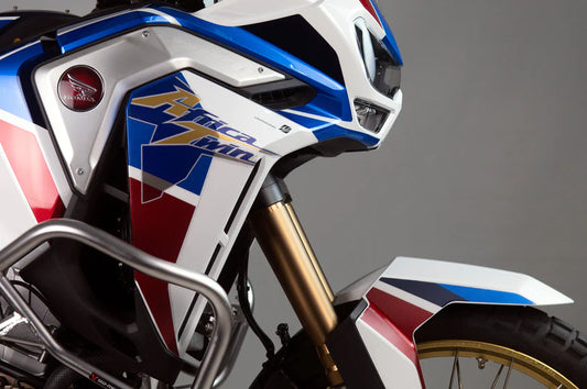 SET ADESIVI HONDA AFRICA TWIN ADVENTURE LATERALI ANTIGRAFFIO - GRAFICA TRASPARENTE