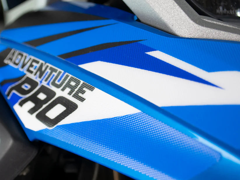 KIT ADESIVI GRASTEC GRAFICHE BMW R1250 GS ADVENTURE BLU E NERO - GRAFICA ADVENTURE PRO