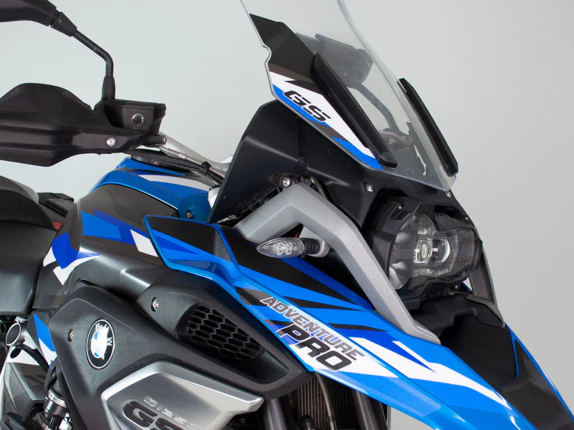 KIT ADESIVI GRASTEC GRAFICHE BMW R1250 GS ADVENTURE BLU E NERO - GRAFICA ADVENTURE PRO