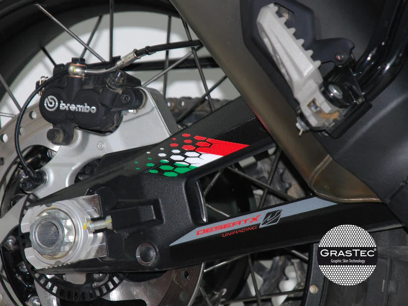 KIT ADESIVI GRASTEC GRAFICHE DUCATI DESERT X - GRAFICA GRIGIO ROSSO E NERO