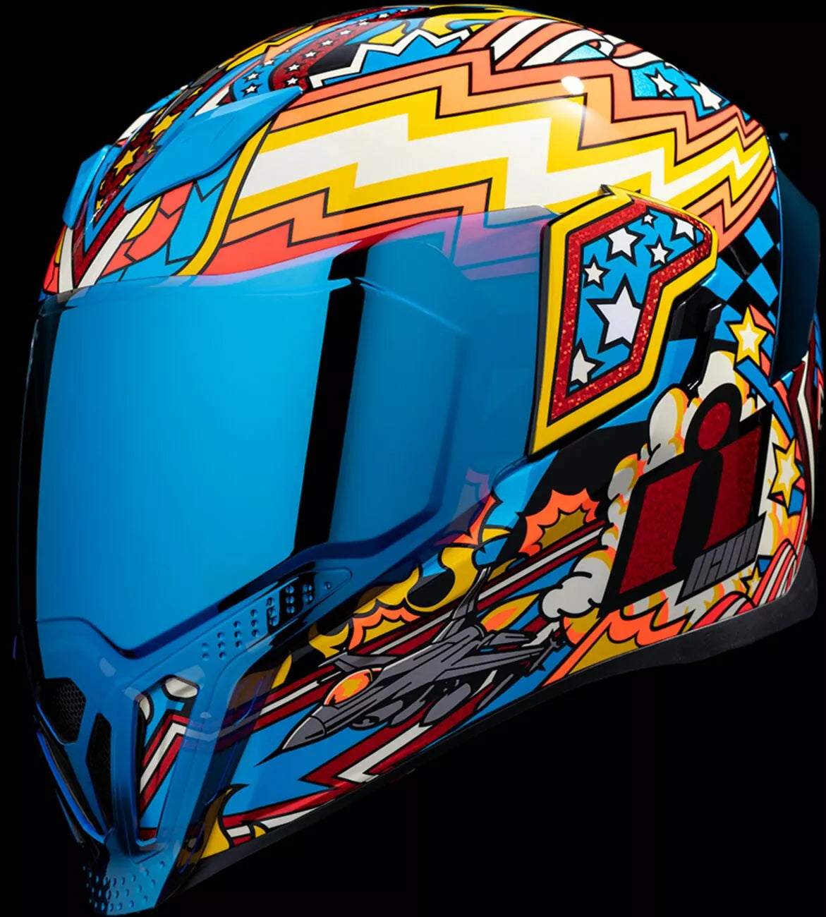 CASCO INTEGRALE - ICON AIRFLITE FLYBOY - OMOLOGATO ECE 2206 AVIATORE