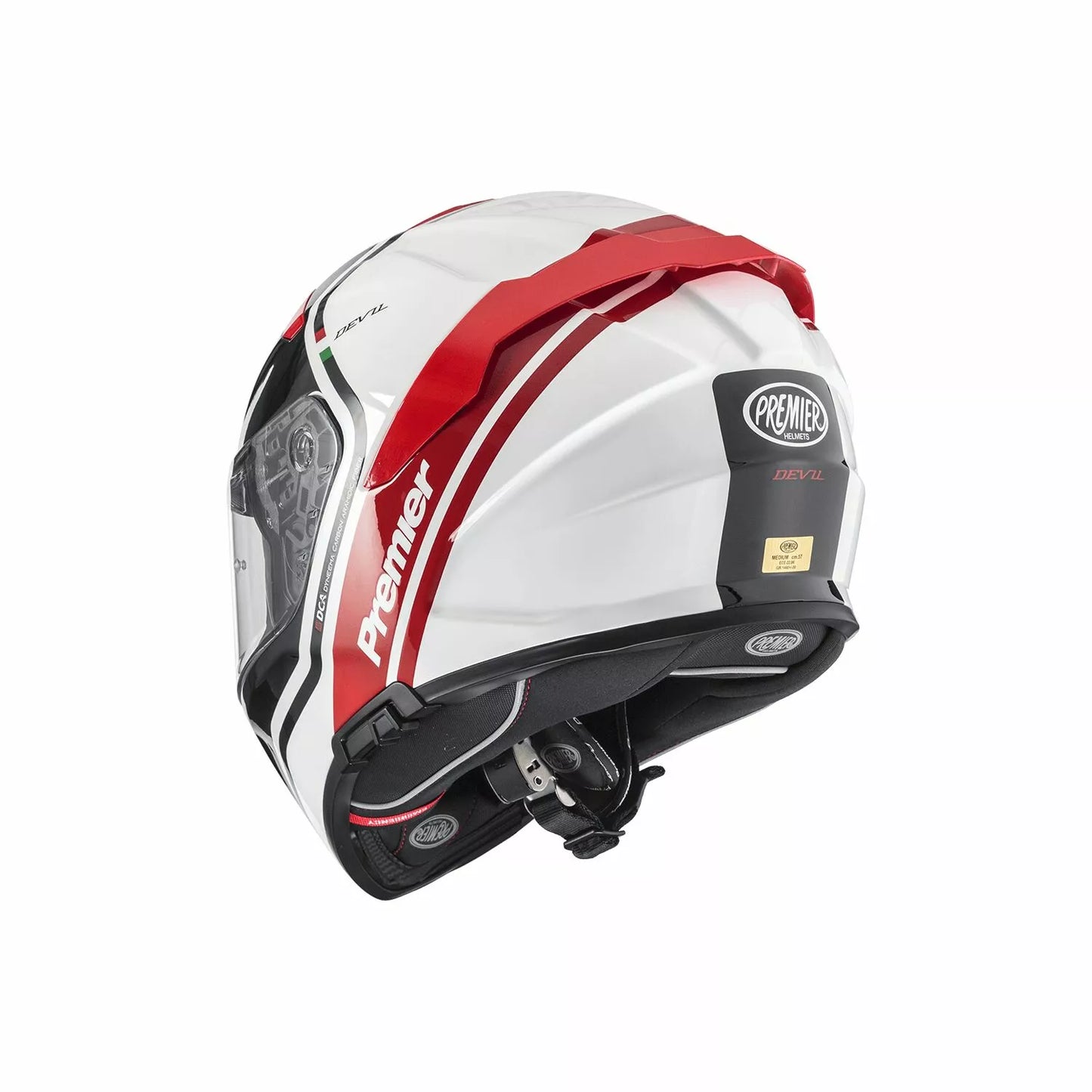 CASCO INTEGRALE - PREMIER DEVIL PH 2 - OMOLOGATO ECE 2206 BIANCO NERO E GRIGIO