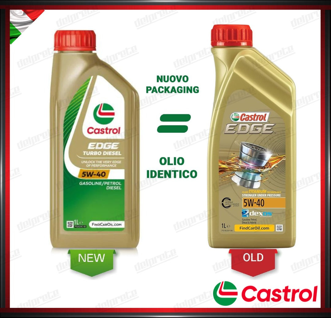 CASTROL EDGE - 5W-40 1 LITRO OLIO MOTORE TURBO DIESEL SINTETICO