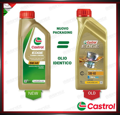 CASTROL EDGE - 5W-40 1 LITRO OLIO MOTORE TURBO DIESEL SINTETICO