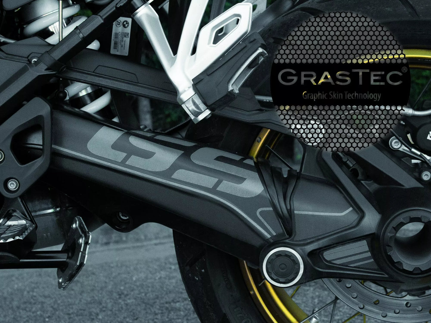 KIT ADESIVI GRASTEC GRAFICHE BMW R1250 GS ADVENTURE NERO- GRAFICA 40° ANNIVERSARIO