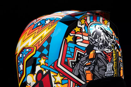 CASCO INTEGRALE - ICON AIRFLITE FLYBOY - OMOLOGATO ECE 2206 AVIATORE