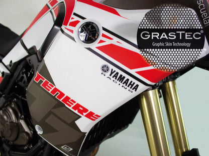 KIT ADESIVI GRAFICHE YAMAHA TENERE 700 ROSSO BIANCO E NERO - GRAFICA 60° ANNIVERSARIO