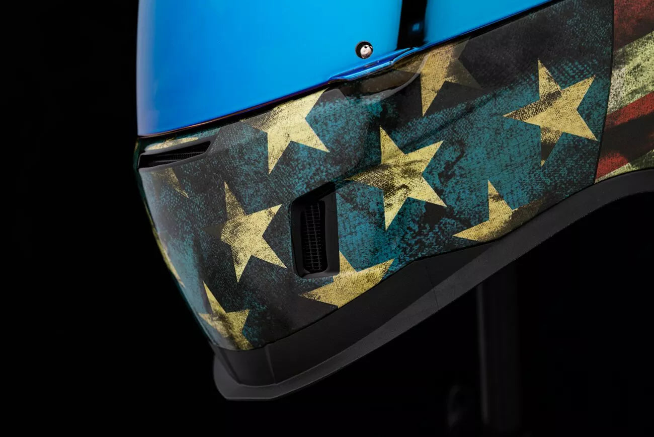 CASCO INTEGRALE - ICON AIRFORM OLD GLORY - OMOLOGATO ECE 2206