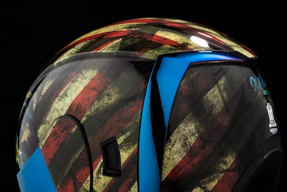 CASCO INTEGRALE - ICON AIRFORM OLD GLORY - OMOLOGATO ECE 2206