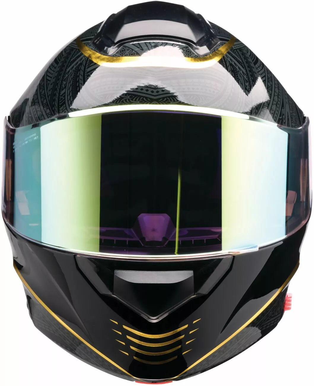 CASCO MODULARE - Z1R SOLARIS 2.0 NOTORIOUS FUME' - OMOLOGATO ECE 2206 NERO E ORO