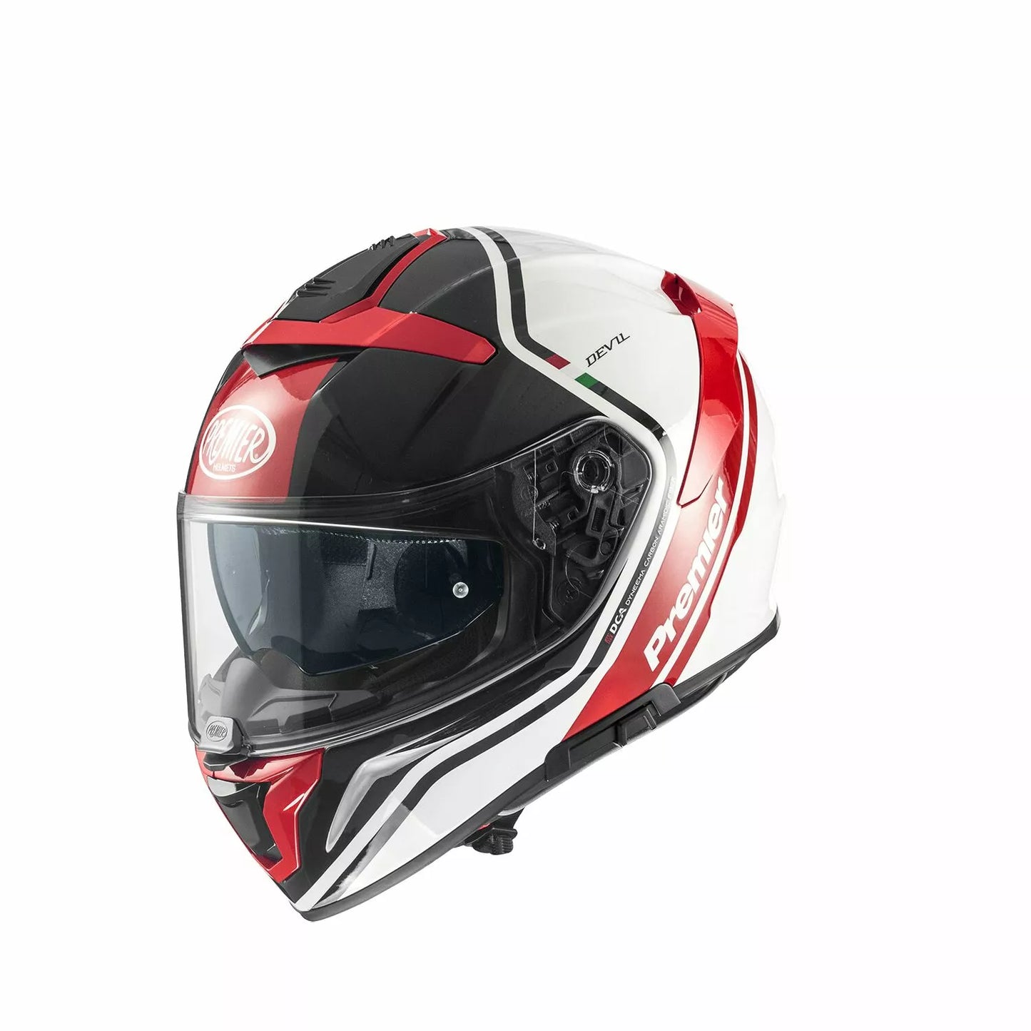 CASCO INTEGRALE - PREMIER DEVIL PH 2 - OMOLOGATO ECE 2206 BIANCO NERO E GRIGIO